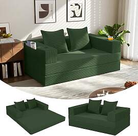 MeMoreCool 4-in-1 Boneless Couch, Umwandelbares