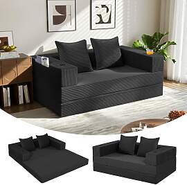 MeMoreCool 4-in-1 Boneless Couch, Umwandelbares