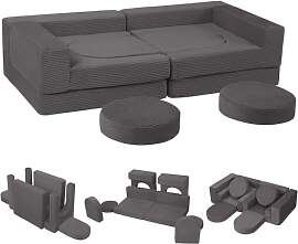 MeMoreCool Modulsofa 8-teilig Cord – Weiche