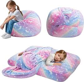 MeMoreCool Sitzsack für Kinder Flauschig mit