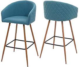 Mendler 2er-Set Barhocker HWC-D72, Barstuhl