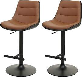 Mendler 2er-Set Barhocker HWC-L85, Barstuhl