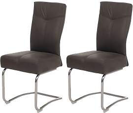 Mendler 2er-Set Esszimmerstuhl HWC-G56,