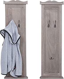 Mendler 2er-Set Garderobe T33, Wandgarderobe