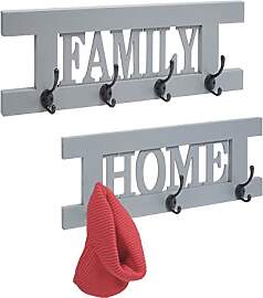 Mendler 2er Wandgarderoben Set HWC-C60 Home+Family 