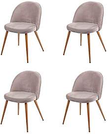 Mendler 4er-Set Esszimmerstuhl HWC-D53, Stuhl
