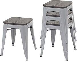 Mendler 4er-Set Hocker HWC-A73 inkl.