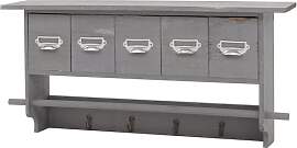 Mendler Garderobe HWC-C49, Wandgarderobe