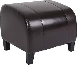 Mendler Hocker Sitzwürfel Sitzhocker Emmen, Leder 