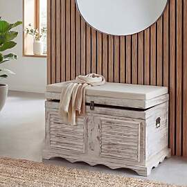 Mendler Holztruhe T356AM, Sitzbank