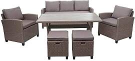 Mendler Poly-Rattan Garnitur HWC-E95,