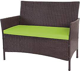Mendler Poly-Rattan Gartenbank Halden, Sitzbank