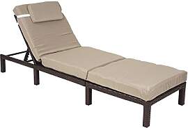 Mendler Poly-Rattan Sonnenliege HWC-A51,