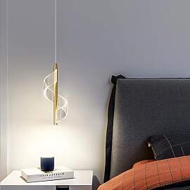 Mengjay Moderne LED Rund Esstisch Kronleuchter