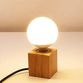 Mengjay Moderne Tischlampe E27 Holz