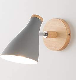 Mengjay Wandleuchte Holz Innen E27 Wandlampe