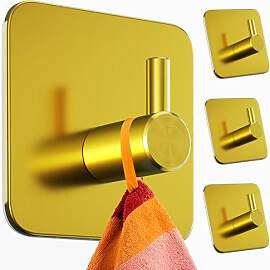 Menz Handtuchhaken ohne Bohren, 4er Pack – Extra 