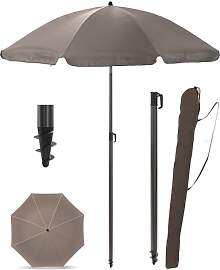 Menz Sonnenschirm Balkon + Sonnenschirmhülle -