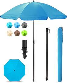 Menz Sonnenschirm Balkon + Sonnenschirmhülle -