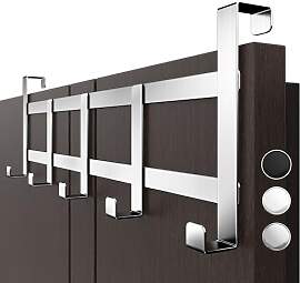 Menz Türgarderobe zum Einhängen, Edelstahl -