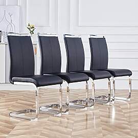 Merax Esszimmerstühle 4er Set, Freischwinger