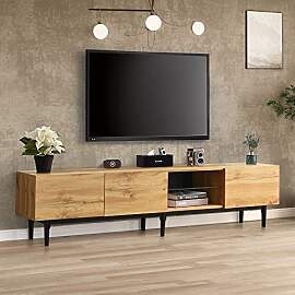 Merax Fernsehschrank mit LED Fernsehtisch - TV