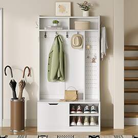 Merax Flurgarderobe Garderobenschrank Flur,