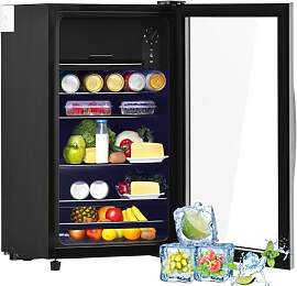 Merax Getränkekühlschrank, 76L Mini Kühlschrank 