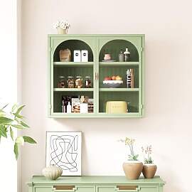 Merax Hängevitrine Glasvitrine Wandschrank
