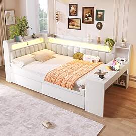 Merax Kinderbett 140x200 cm Tagesbett mit