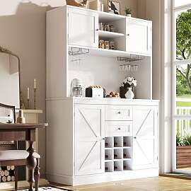 Merax Küchenschrank Buffetschrank, Hochschrank