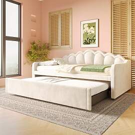 Merax Schlafsofa Tagesbett 90×200 cm (ausziehbar