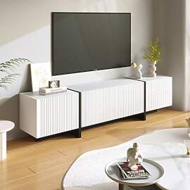 Merax TV Schrank, Moderner TV Lowboard mit 3