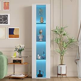Merax Vitrine 40x29x170cm, Multifunktionale