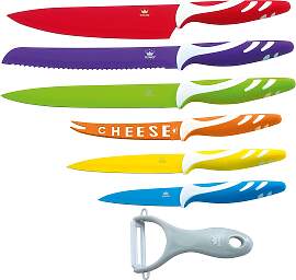 Messer-Set KING "FRUTI", bunt,