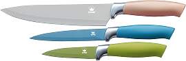 Messer-Set KING "Metallic", bunt (grün, 