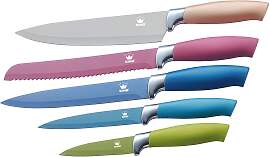Messer-Set KING "Metallic", bunt (grün, 