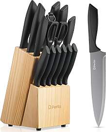 Messerblock, D.Perlla 15-teiliges Messerblock Set