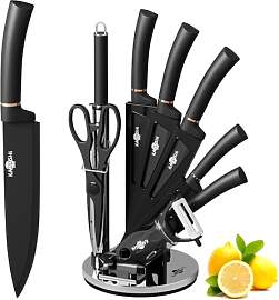 Messerset, 8-tlg Messer Set mit Drehbare,