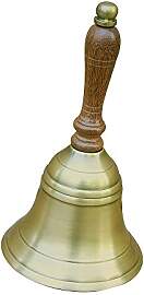 Messing-Handglocke aus antikem Messing mit
