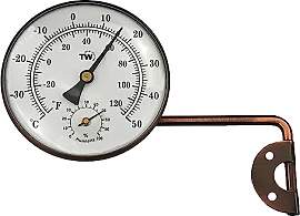 Messing-Thermometer für den Außenbereich,