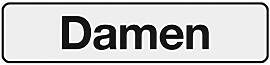 Metafranc Klebeschild "Damen" - 200 x 48 