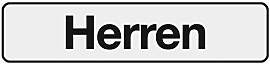 Metafranc Klebeschild "Herren" - 200 x