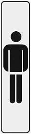 Metafranc Klebeschild Symbol: Herrentoilette - 200 