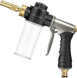 Metall Gartenbrause mit 100-ml-Seifenspender,