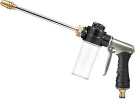 Metall Gartenbrause mit 100-ml-Seifenspender,