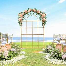 Metall-Pergola, Hochzeitsbogen, 1,97 Fuß breit x