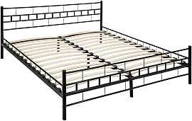 Metallbett mit Lattenrost im modernen Design - 200 