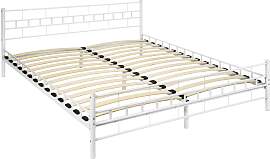 Metallbett mit Lattenrost im modernen Design - 200 