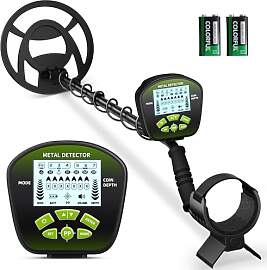 Metalldetektor Profi mit 2 Akkus, 3 Modi